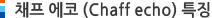 채프 에코 (Chaff echo) 특징